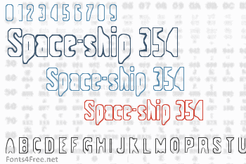 Space-ship 354 Font