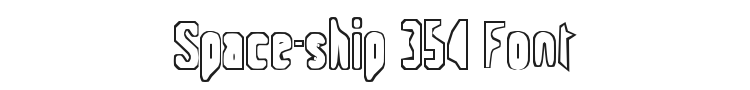 Space-ship 354 Font