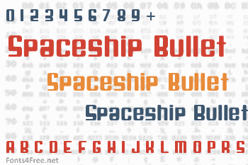 Spaceship Bullet Font