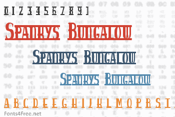 Spankys Bungalow Font