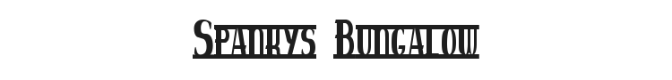 Spankys Bungalow Font