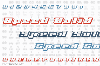 Speed Solid Font