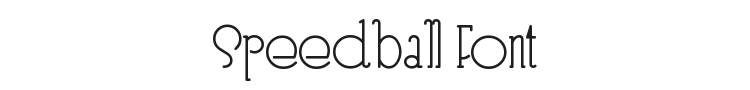 Speedball Font Preview