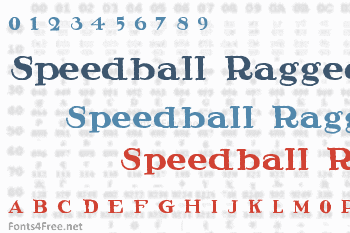 Speedball Ragged Font
