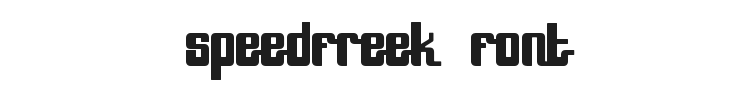 SpeedFreek Font Preview