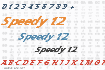 Speedy 12 Font