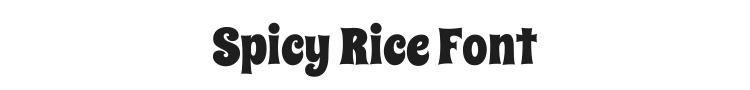 Spicy Rice Font Preview