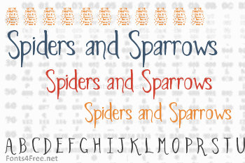 Spiders and Sparrows Font