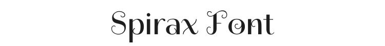 Spirax Font