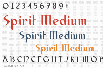 Spirit Medium Font