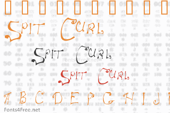 Spit Curl Font