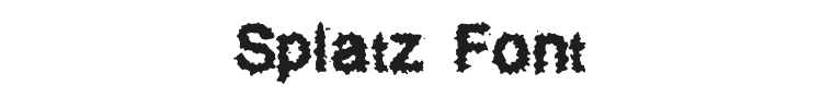 Splatz Font Preview