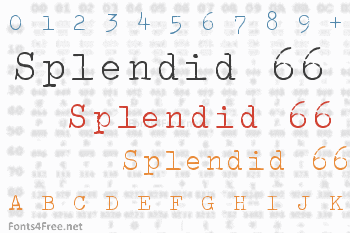 Splendid 66 Font