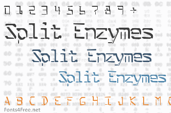 Split Enzymes Font