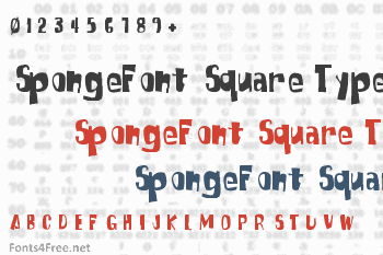 SpongeFont Square Type Font