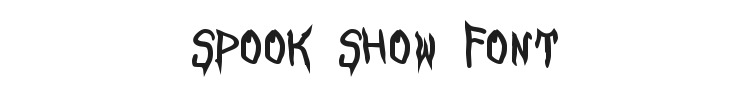 Spook Show Font Preview