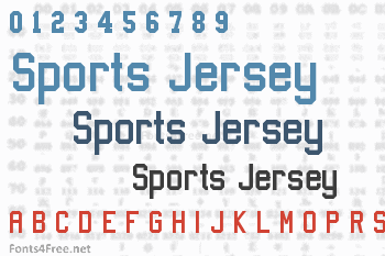 NBA Jersey Font Download - Fonts4Free