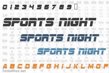 Sports Night Font