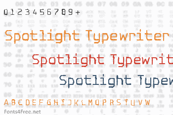 Spotlight Typewriter Font