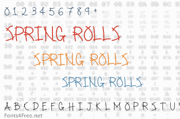 Spring Rolls Font