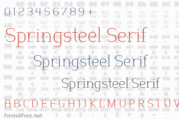 Springsteel Serif Font