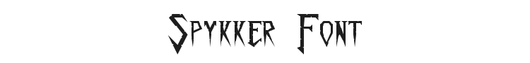 Spykker Font Preview