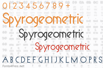 Spyrogeometric Font