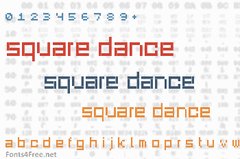 Square Dance Font