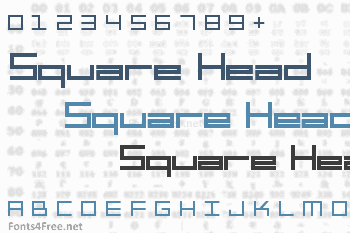 Square Head Font