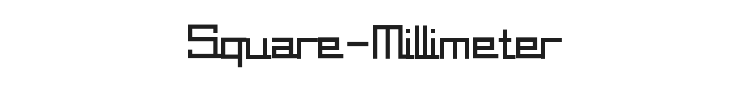 Square-Millimeter Font