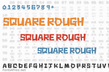 Square Rough Font