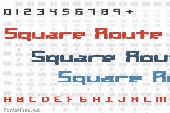 Square Route Font