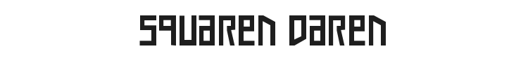 Squaren Daren Font Preview