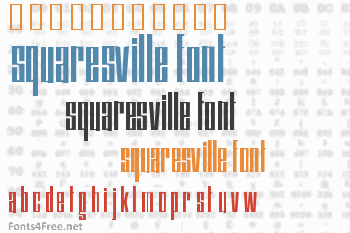 Squaresville Font