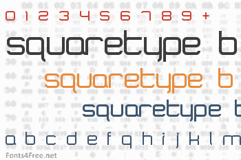 SquareType B Font