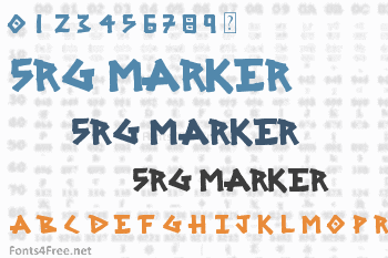 SRG Marker Font