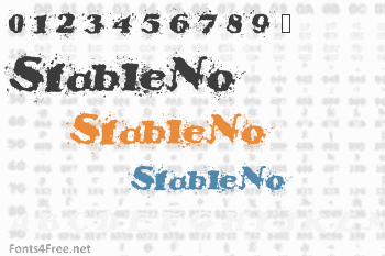 StableNo Font