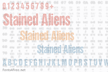 Stained Aliens Font