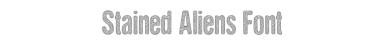 Stained Aliens Font Preview