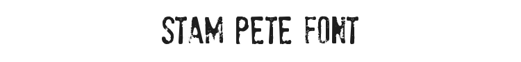 Stam Pete Font Preview