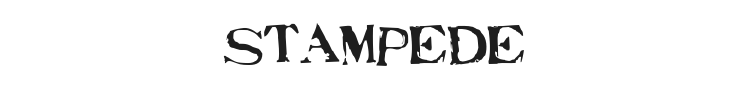 Stampede Font Preview