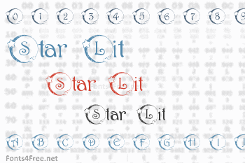 Star Lit Font