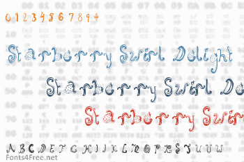 Starberry Swirl Delight Font