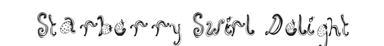Starberry Swirl Delight Font Preview