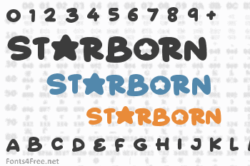 Starborn free font