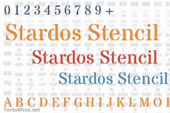 Stardos Stencil Font