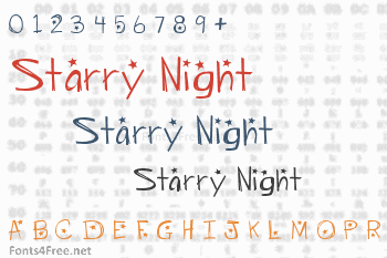 Starry Night Font