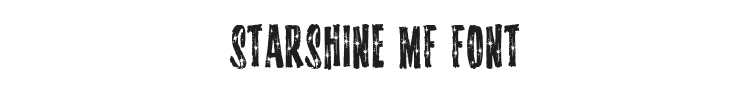 Starshine MF Font Preview