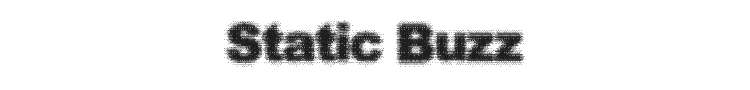 Static Buzz Font