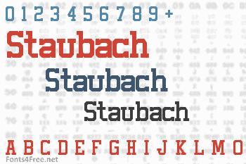 Staubach Font